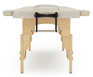 Lettino da massaggio a 2 zone, beige