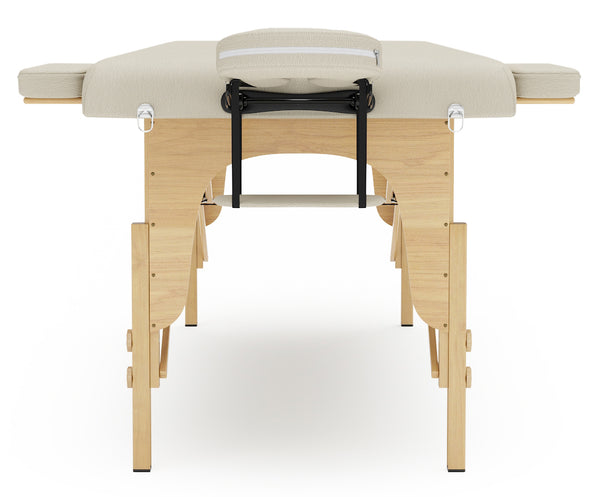 Lettino da massaggio a 2 zone, beige