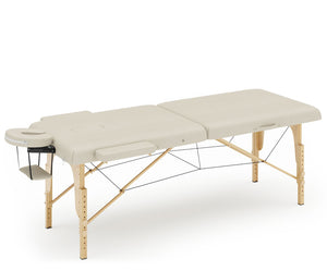 Lettino da massaggio a 2 zone, beige
