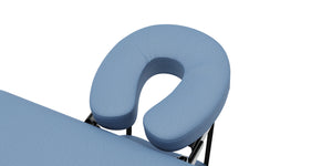 Lettino da massaggio a 2 zone, azzurro
