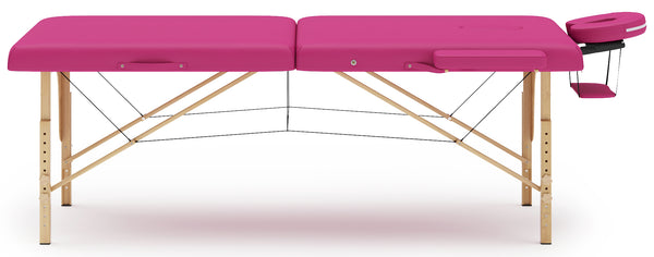2-zone massage table, pink