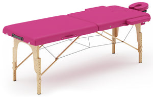 2-zone massage table, pink