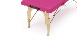 2-zone massage table, pink