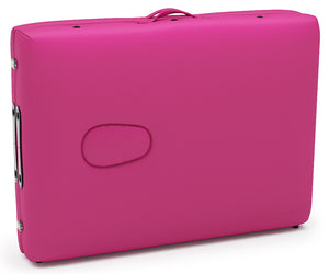 2-zone massage table, pink
