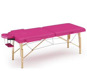 2-zone massage table, pink