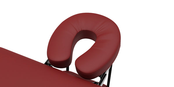 Lettino da massaggio rosso a 2 zone