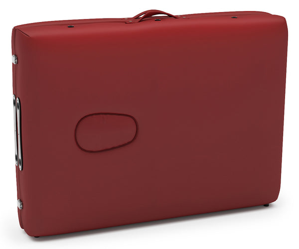 Lettino da massaggio rosso a 2 zone