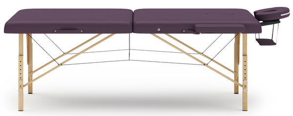 Lettino da massaggio a 2 zone, viola