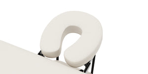 2-zone massage table, white
