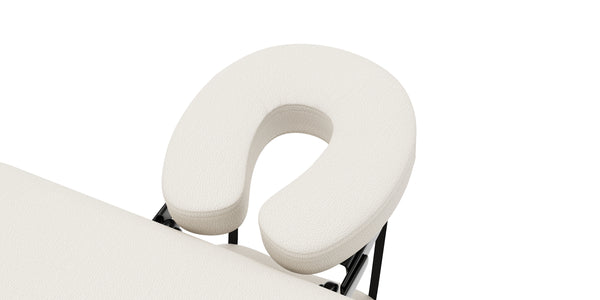 2-zone massage table, white