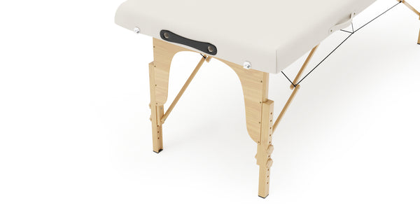2-zone massage table, white