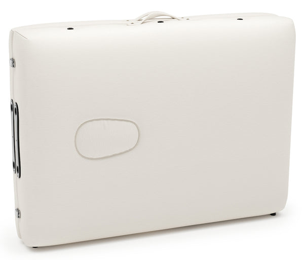 2-zone massage table, white