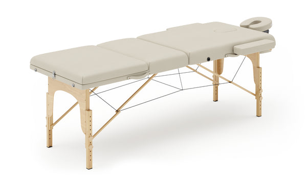 Massageliege 3-Zonen beige