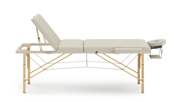 Massageliege 3-Zonen beige
