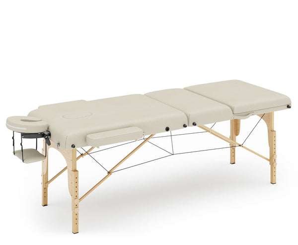 Massageliege 3-Zonen beige