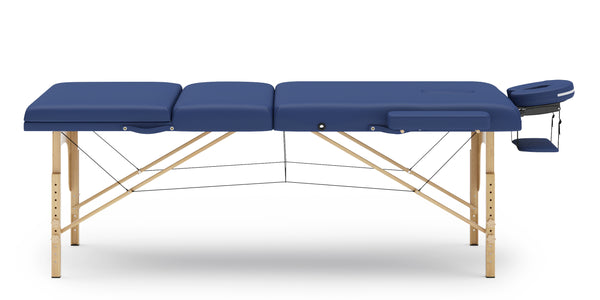 3-Zonen Massageliege blau