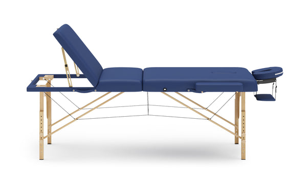 3-Zonen Massageliege blau