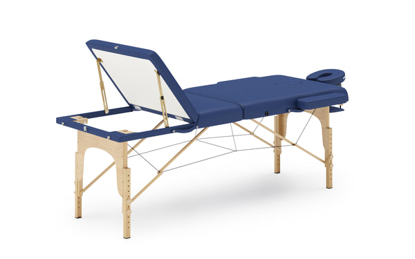 3-Zonen Massageliege blau