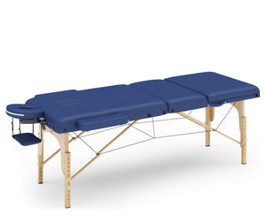 3-Zonen Massageliege blau