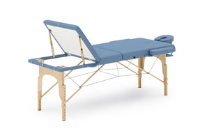 Massageliege 3-Zonen hellblau