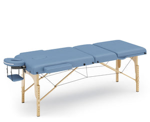 Massageliege 3-Zonen hellblau