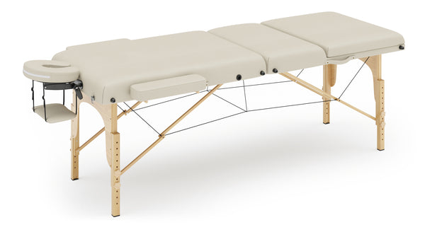 Massageliege 3-Zonen inkl Zubehör beige