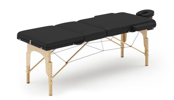 Massageliege 3-Zonen inkl. Knie- & Nackenrolle
