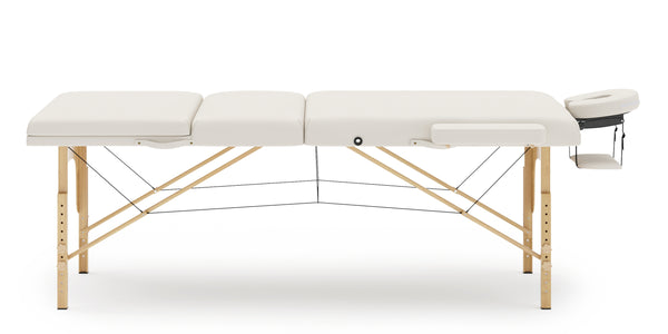 LUXUS 3-Zonen Massageliege inkl. Knie- & Nackenrolle