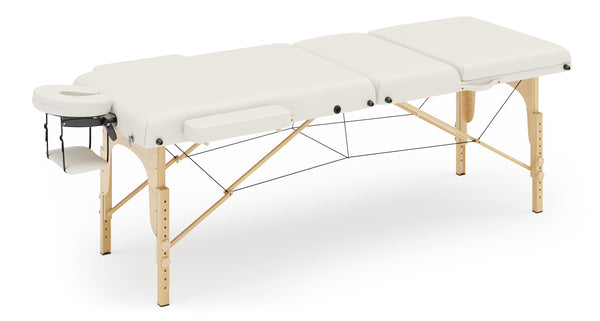 LUXUS 3-Zonen Massageliege inkl. Knie- & Nackenrolle