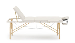 LUXUS 3-Zonen Massageliege inkl. Knie- & Nackenrolle