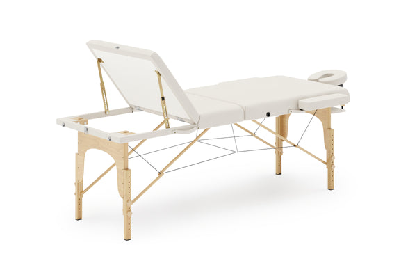 LUXUS 3-Zonen Massageliege inkl. Knie- & Nackenrolle