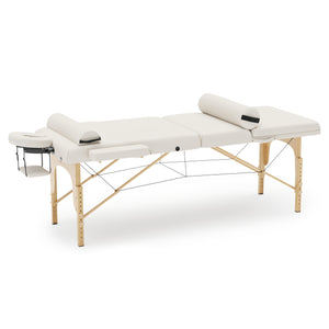 LUXUS 3-Zonen Massageliege inkl. Knie- & Nackenrolle