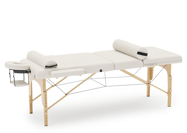 LUXUS 3-Zonen Massageliege inkl. Knie- & Nackenrolle