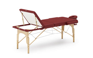 3-Zonen Massageliege rot