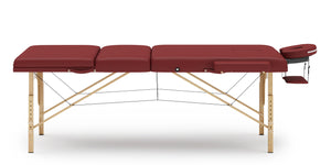 3-Zonen Massageliege rot