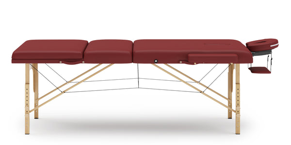 3-Zonen Massageliege rot