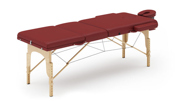 3-Zonen Massageliege rot
