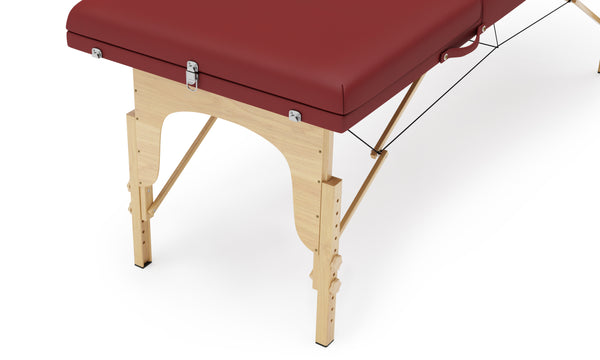 3-Zonen Massageliege rot