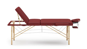 3-Zonen Massageliege rot