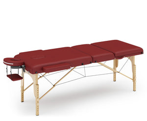 3-Zonen Massageliege rot
