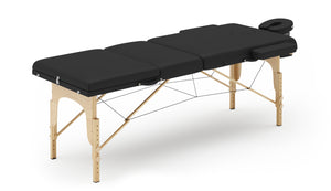 3-Zonen Massageliege, schwarz