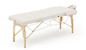 3-Zonen Massageliege creme