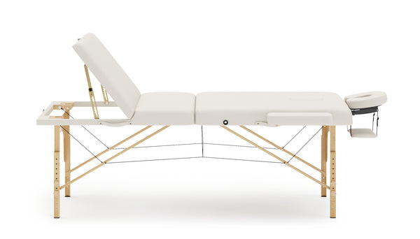 3-Zonen Massageliege creme