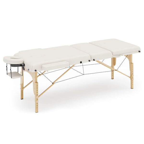 3-Zonen Massageliege creme