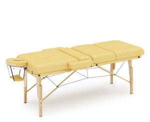 4-Zonen Massageliege beige