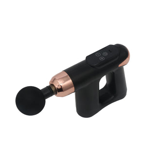 Massagepistole mit Griff schwarz/gold