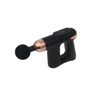 Massagepistole mit Griff schwarz/gold