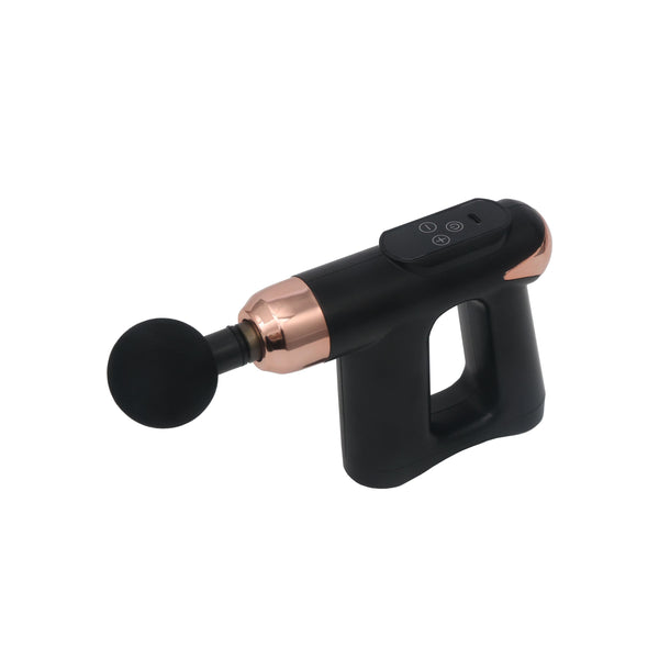 Massagepistole mit Griff schwarz/gold