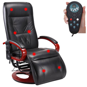 Massagesessel ARLES II ~ Leder schwarz
