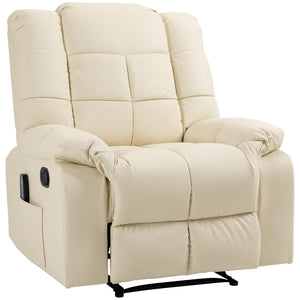Massagesessel BigBUDDY Fernsehsessel mit Liegefunktion Creme